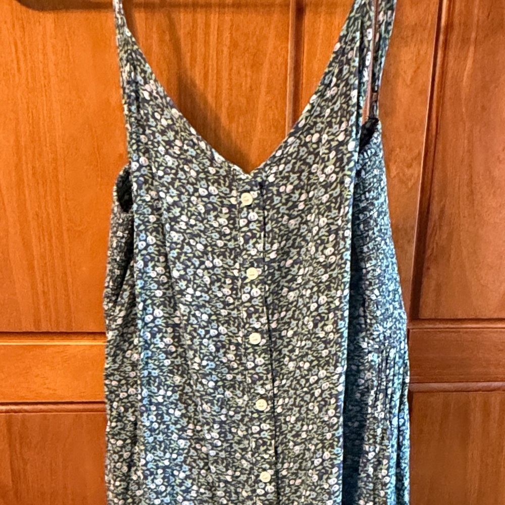 Aerie Blue and Green Patterned Top - Picture 3 of 4